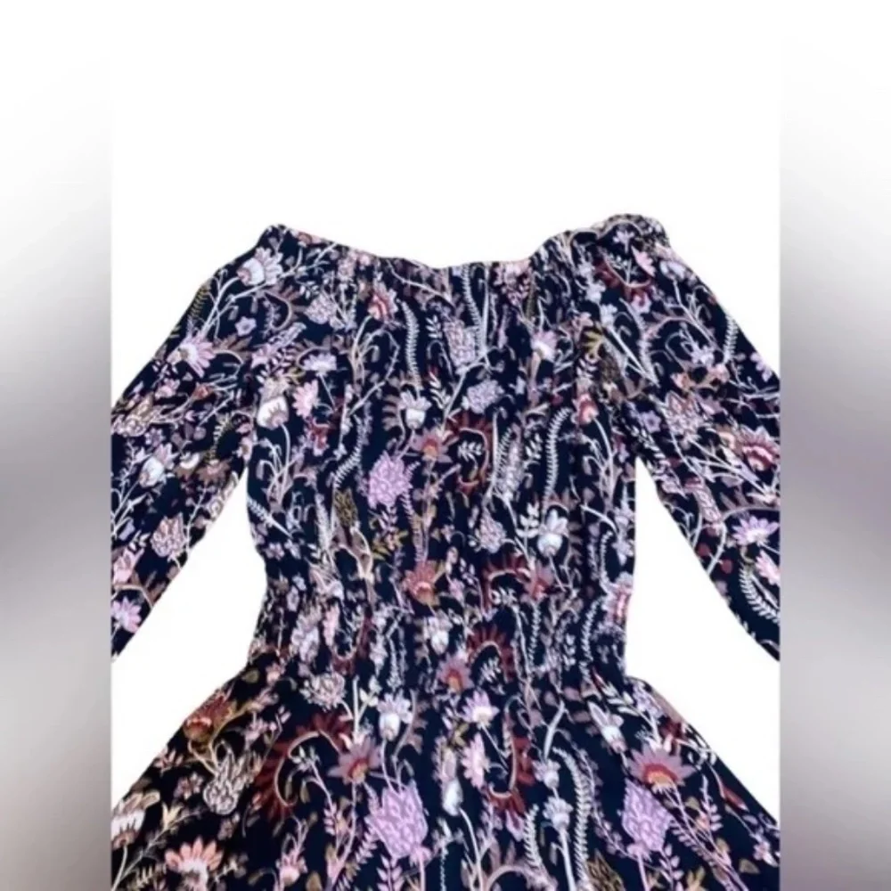 FREE PEOPLE - Pretty and Free Black Floral Print Romper - Picture 4 of 7